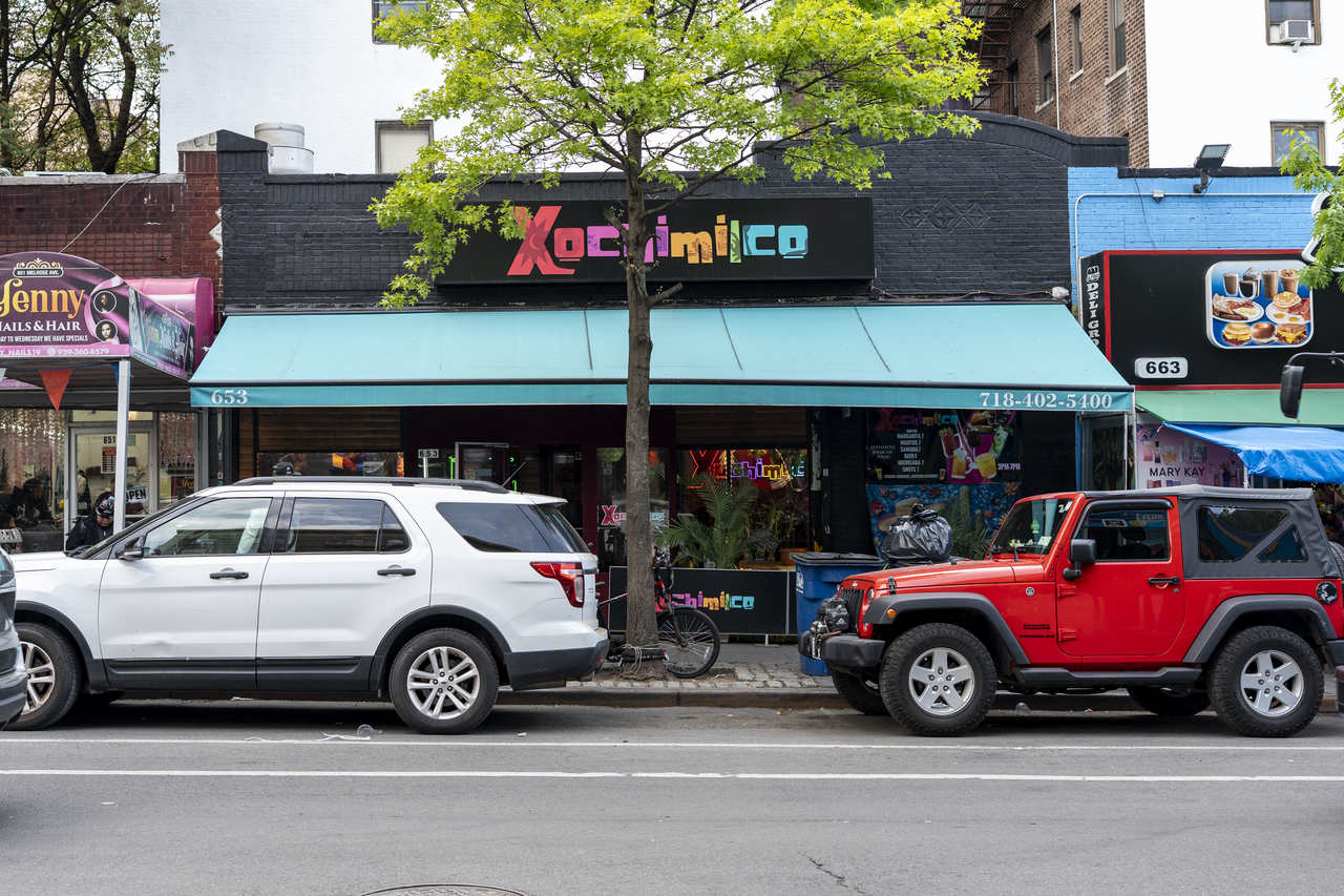 Xochimilco’s storefront on Melrose Avenue in the South Bronx.