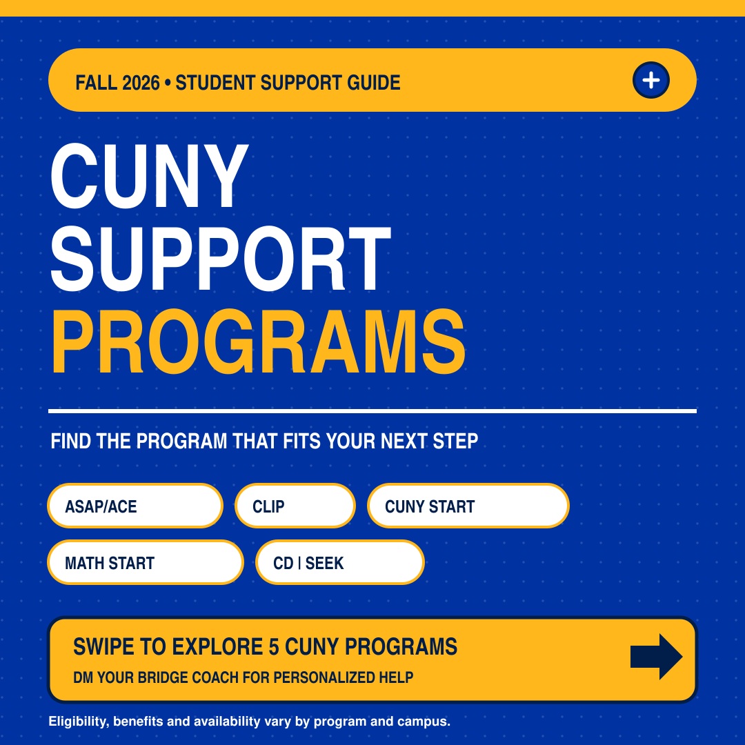 Cover introducing five CUNY academic and financial support programs.
