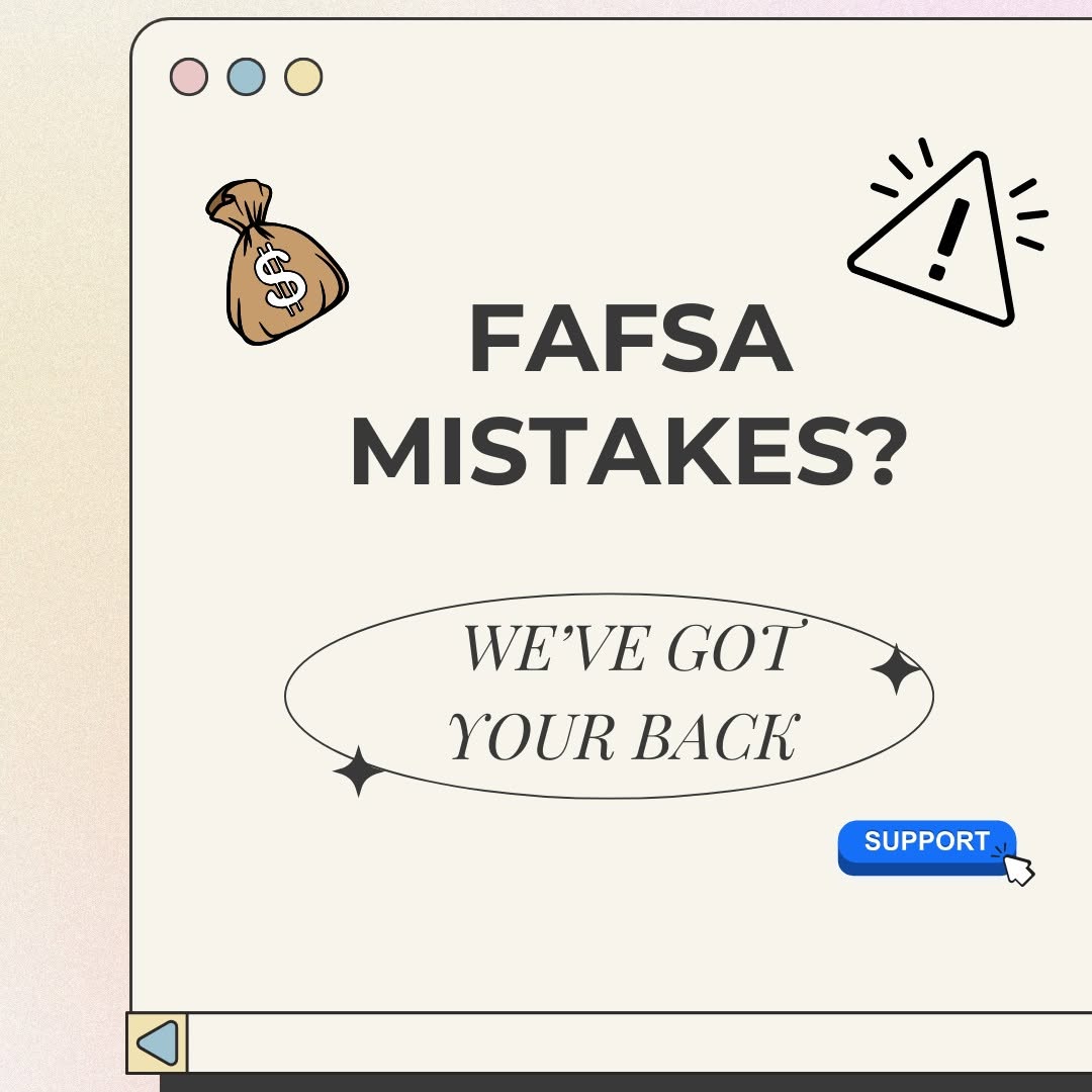 FAFSA Mistakes carousel cover introducing support for students correcting application errors.